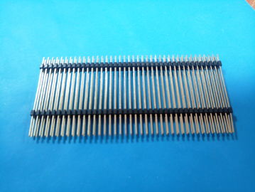 China 2.54mm-2np Dubbele Rij Faller Pin Header Connector H: 2.5mm L: 45.5mm, DIP fabriek