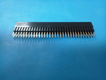 China 2.54mm np vrouwelijke header Pin Header Connector H: 13.5mm, DIP, Black Color fabriek